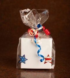 साफ चॉकलेट खाद्य पैकेजिंग पाउच / क्रिसमस सेलो उपहार बैग