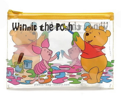 विनी प्लास्टिक ज़िप ताला बैग सहन, बच्चे प्यारा छोटे ziplock बैग 20x13cm