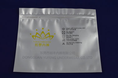 एंटी - स्टेटिक एल्यूमीनियम पन्नी जिपर पाउच पैकेजिंग / फ्लैट reclosable ziplock बैग