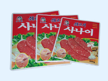 पूर्ण मुद्रण पाउच फिटकिरी पन्नी मांस के लिए बैग टिकाऊ पैकेजिंग / पोर्क फूड