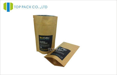 कॉफी बीन 150g क्राफ्ट पेपर sealable कॉफी बैग एक ही रास्ता एयर वाल्व