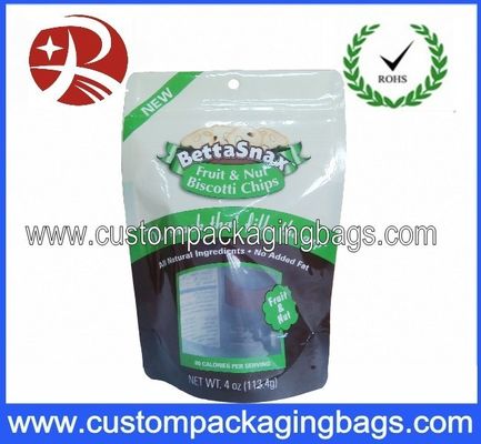 कस्टम resealable Cooky पैकेजिंग के लिए नीचे कली के साथ पाउच खड़े हो जाओ