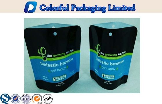 पीईटी resealable बैग के साथ छेद पैकेजिंग पाउच हीट सील सील खड़े हो जाओ