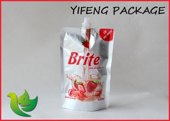 लोगो मुद्रित spouted पाउच पेय रस के लिए निविड़ अंधकार खड़े हो जाओ