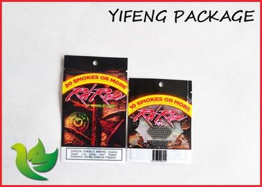 तंबाकू ज़िप ताला resealable प्लास्टिक बैग कस्टम मुद्रण फ्लैट नीचे