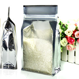 एक पक्ष स्पष्ट resealable प्लास्टिक बैग, reclosable पन्नी पाउच खड़े हो जाओ