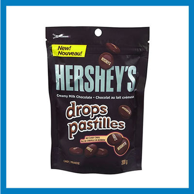 नमी सबूत मिल्क पाउडर / hangle छेद के साथ कॉफी resealable प्लास्टिक बैग