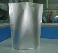 ग्लॉसी सादा चांदी खाद्य पैकेजिंग के लिए पन्नी पाउच पैकेजिंग Ziplock खड़े हो जाओ