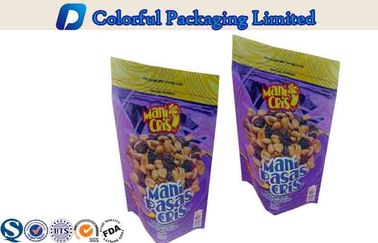 उच्च बाधा टिकाऊ स्वनिर्धारित Resealable खाद्य पैकेजिंग के लिए पाउच खड़े हो जाओ