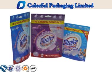 जिपर शीर्ष resealable एल्यूमिनियम पर्ण तरल / पाउडर के लिए पाउच खड़े हो जाओ