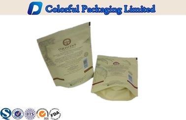 MOPP / पीईटी / पीई resealable प्लास्टिक कॉफी, चाय, सूखे भोजन के लिए पाउच खड़े हो जाओ
