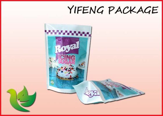 टुकड़े टुकड़े में resealable प्लास्टिक जिपर के साथ पाउच पैकेजिंग खड़े हो जाओ