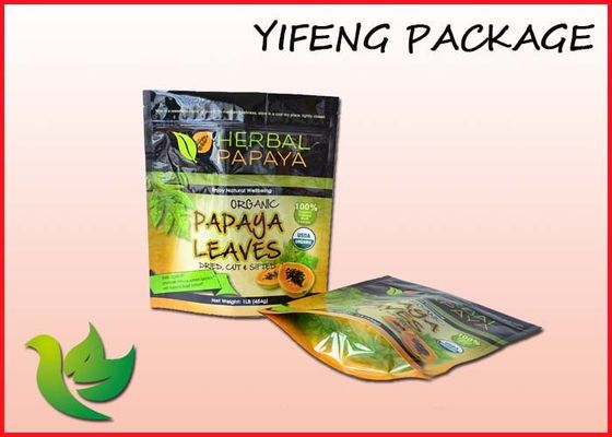 टुकड़े टुकड़े में resealable प्लास्टिक जिपर के साथ पाउच पैकेजिंग खड़े हो जाओ