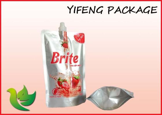 तरल 400ml के लिए केंद्र टोंटी के साथ doypack एल्यूमिनियम पर्ण टोंटी थैली