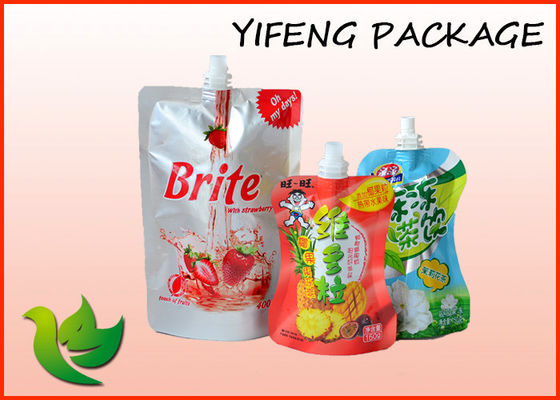 तरल भोजन का रस पैकेजिंग के लिए मुक्त आकार टोंटी थैली 50ml 100ml 200ml
