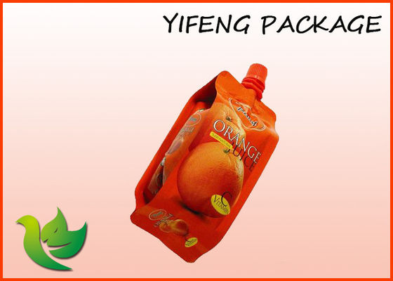 4 पक्षों तरल Packaing के लिए सील के साथ फ्लैट नीचे टोंटी थैली खड़े हो जाओ
