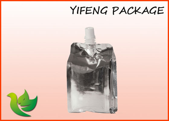 4 पक्षों तरल Packaing के लिए सील के साथ फ्लैट नीचे टोंटी थैली खड़े हो जाओ