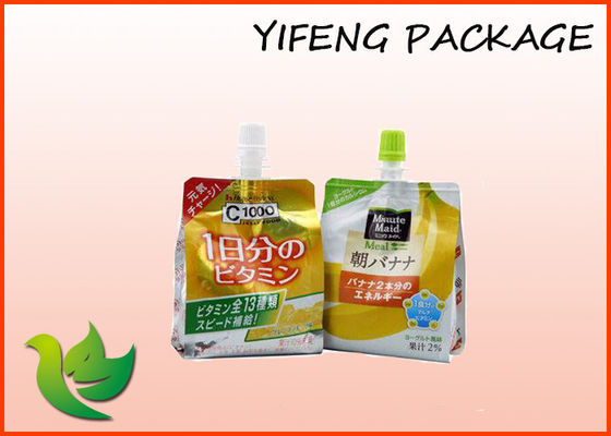 4 पक्षों तरल Packaing के लिए सील के साथ फ्लैट नीचे टोंटी थैली खड़े हो जाओ