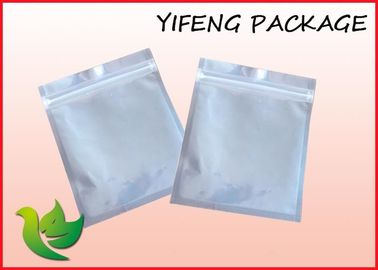 फ्लैट Zippered पाउच 3 पक्षों सील एल्यूमिनियम पर्ण नाश्ते के लिए बैग लाइन में खड़ा