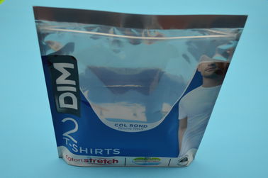 टी-शर्ट के लिए Resealable परिधान पैकेजिंग पर्यावरण हितैषी जिपर पाउच