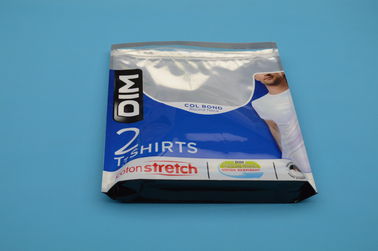 टी-शर्ट के लिए Resealable परिधान पैकेजिंग पर्यावरण हितैषी जिपर पाउच