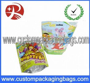 खाद्य ग्रेड बाधा पाउच खड़े हो जाओ / resealable लिए खड़े ज़िप थैली