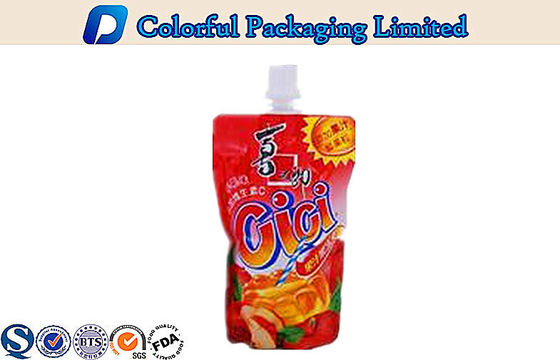 सेब / केले का रस के लिए पाउच खड़े हो जाओ शीर्ष Resealable तूफ़ान